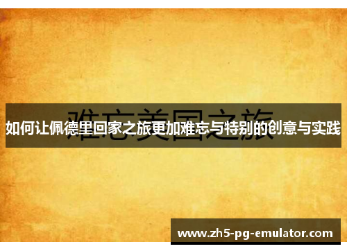 如何让佩德里回家之旅更加难忘与特别的创意与实践
