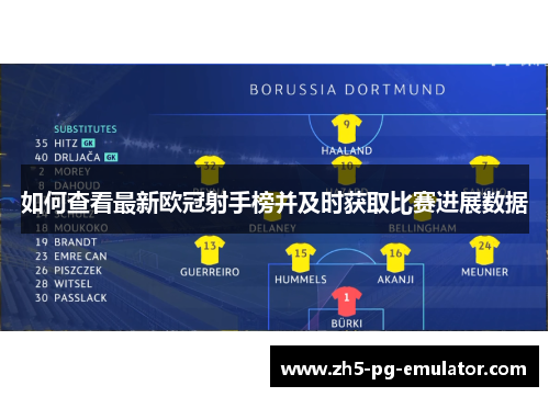 如何查看最新欧冠射手榜并及时获取比赛进展数据